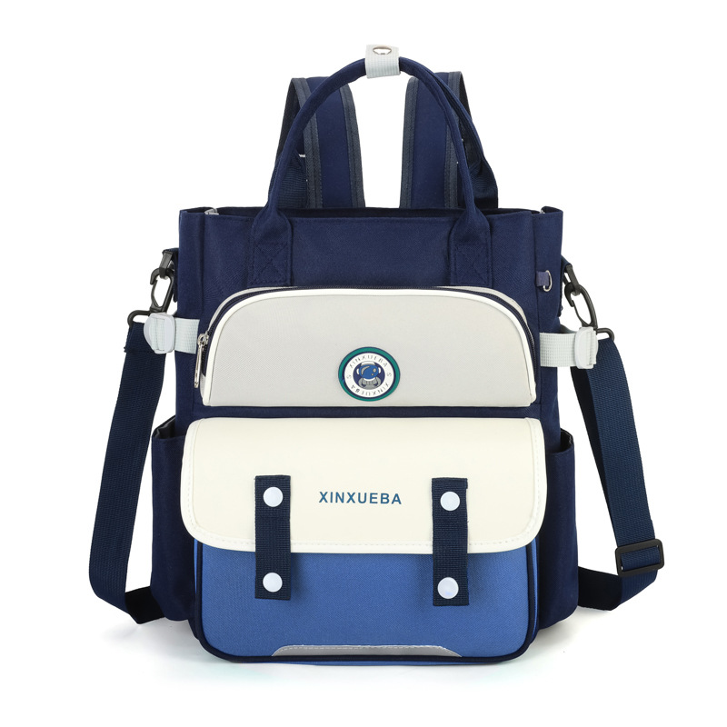 Cross-border primary school student tutorial bags, boys' tutorial bags, girls' lightweight tote bags, crossbody bags, simple backpacks details Picture