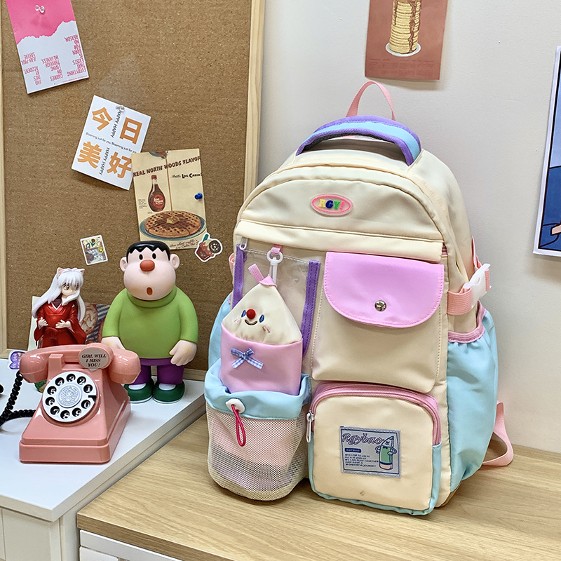 Japanese-style ins backpacks: Cute schoolbags for college students, high appearance standards for female primary school students on campus, backpacks for junior high school students shopping Application Scenario