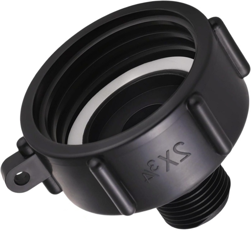 Cross-border garden ton drum conversion joint S60 coarse thread X3/4 inch PP material IBC portable valve interface full figure