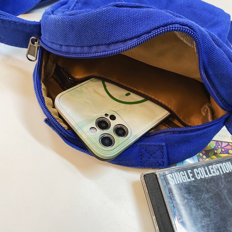 Japanese-style phone bag, solid-color crossbody bag, washed canvas bag for women, Korean version of Instagram, new single-shoulder bag, small crossbody bag for women Application Scenario