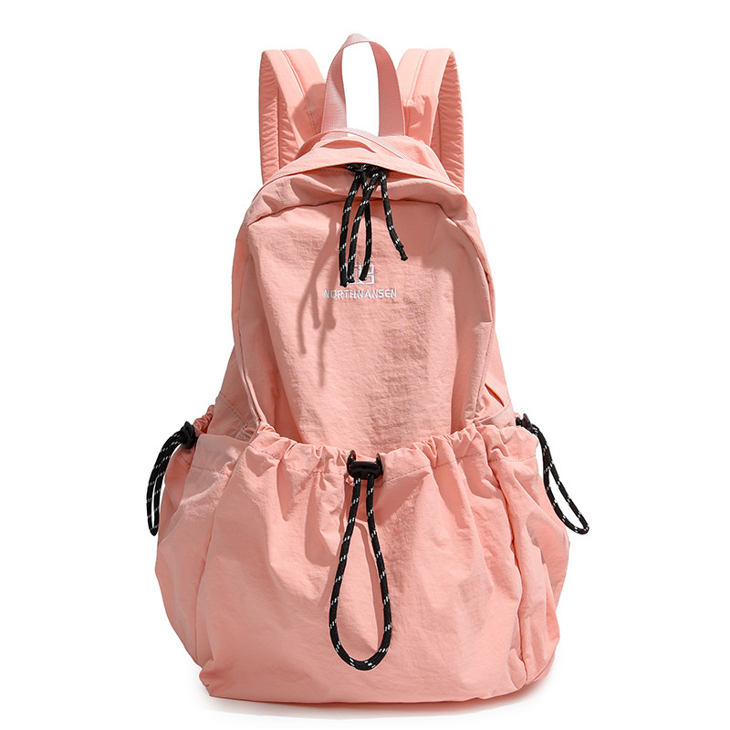 Travel backpack, lightweight college student schoolbag, junior high school girl, Korean-style laid-back style, casual and versatile student backpack Item Picture