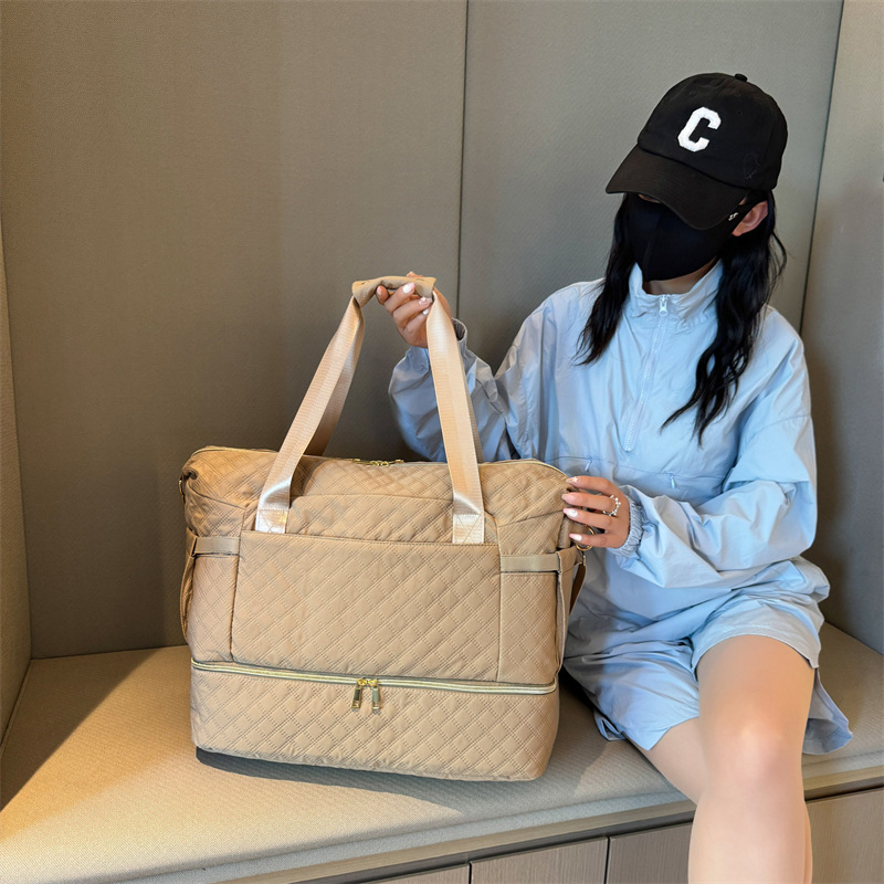 Cross-border outdoor leisure short-distance hand-held travel bags, dry-wet separation fitness bags, shoe compartments, large-capacity bags for pregnant women awaiting delivery details Picture
