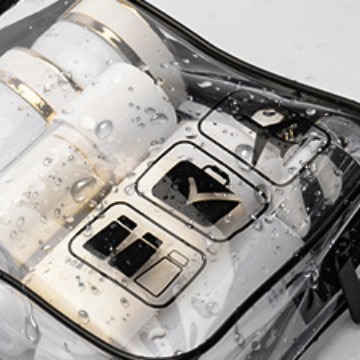 Cross-border transparent pvc cosmetic bag, travel storage handbag, TPU toiletry bag, cosmetic zipper voltage bag Application Scenario
