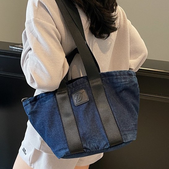 High-quality large-capacity bags, Japanese tote bags, denim handbags, crossbody bags, single-shoulder bags, universal luggage bags Specification drawing