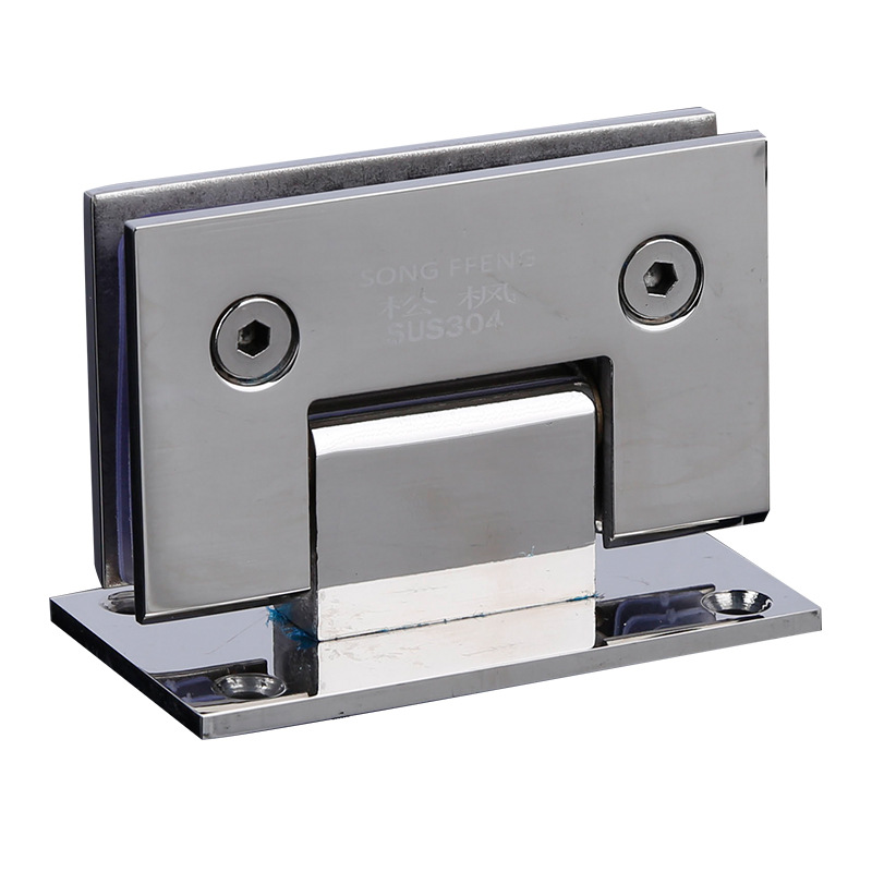 304 stainless steel bathroom clip shower room accessories mirror hinge door material sandblasted 201 stainless steel glass hinge Item Picture