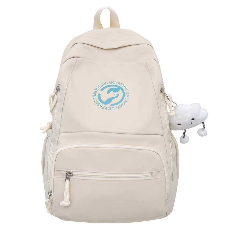 A large-capacity schoolbag for girls, a niche design for primary school students, a versatile backpack for junior and senior high school students, and a simple and casual backpack Item Picture