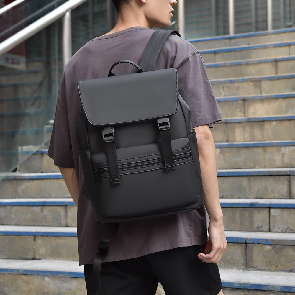Men's high-end business backpack, large-capacity waterproof backpack, travel bag, computer bag, college student schoolbag full figure