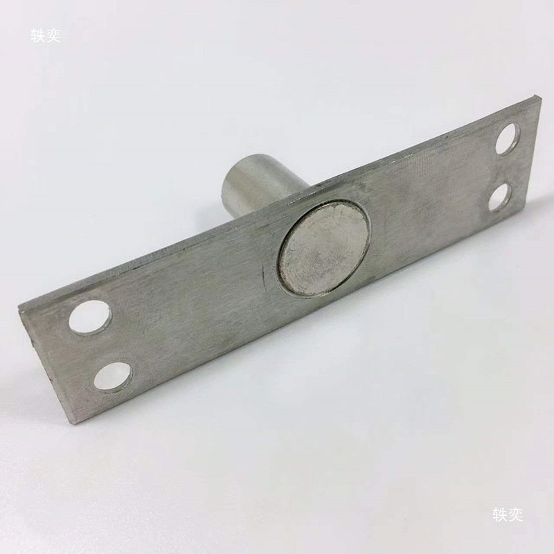 Floor spring accessories, glass door, simple door, upper shaft, European standard 15mm shaft width, T-shaped top shaft plate, fixed shaft upper bracket Specification drawing