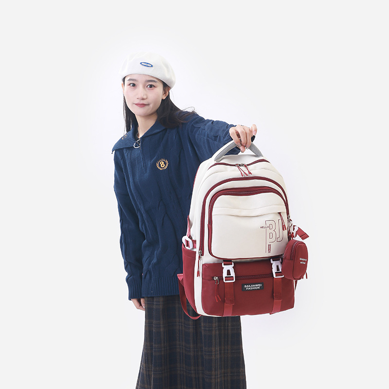 Korean-style casual shoulder bag for primary school students in grades five and six, fashionable and lightweight, as well as a durable and spine support bag for junior and senior high school students Specification drawing