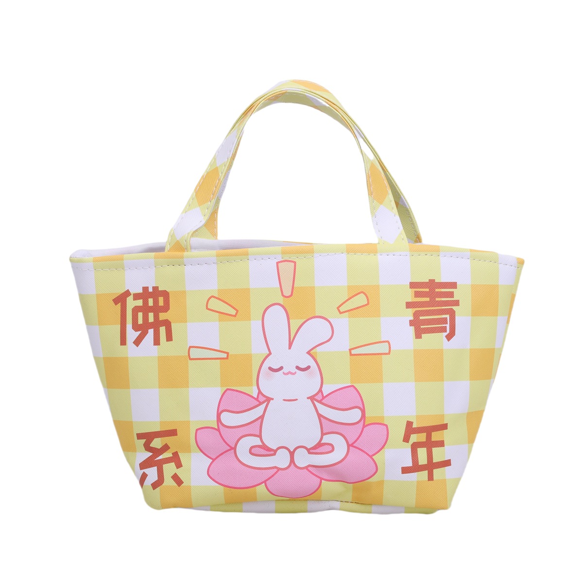 ins canvas handbag 2024 Korean version casual student bag, cartoon cute single-shoulder bag, hand-carried manufacturer wholesale Item Picture