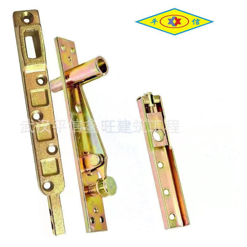 Ground spring accessories H-220B N-818 glass door with frame, adjustable upper shaft, lower shaft and top shaft, bracket rocker arm Specification drawing