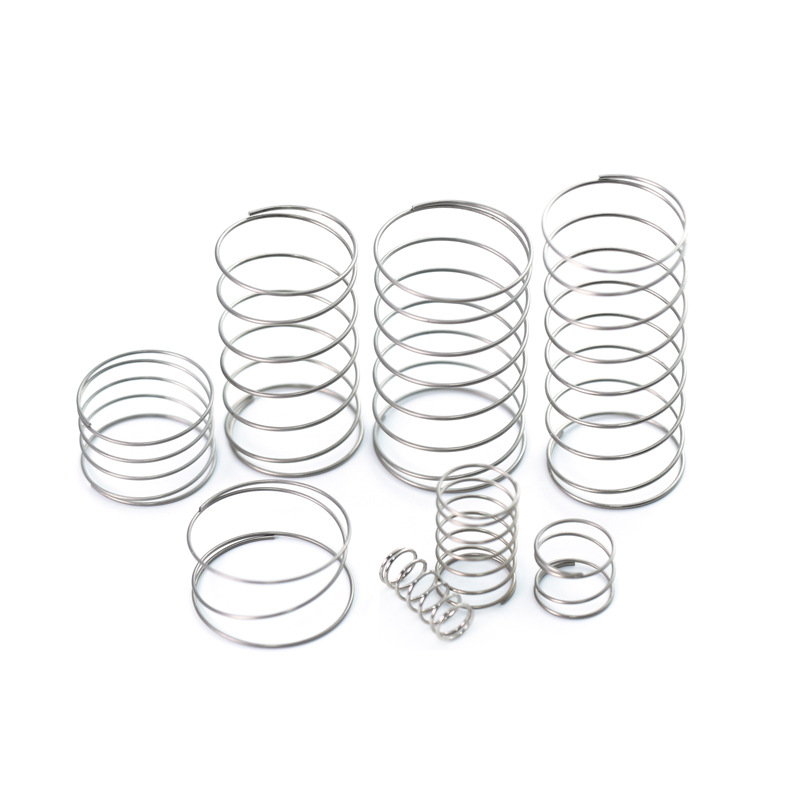 Spring stainless steel compression shock-absorbing spring, yellow large and small pressure rebound compression spring, wire diameter special-shaped spring, 8,000 types in stock details Picture