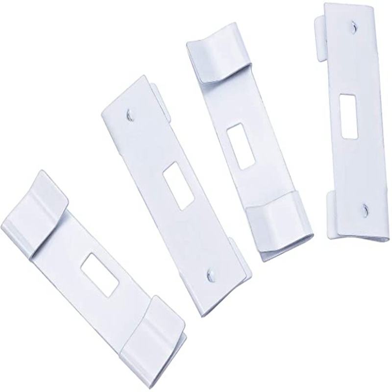Cross-border wholesale 12-piece set of metal Venetian blinds and white hanging sheet curtain accessories Item Picture