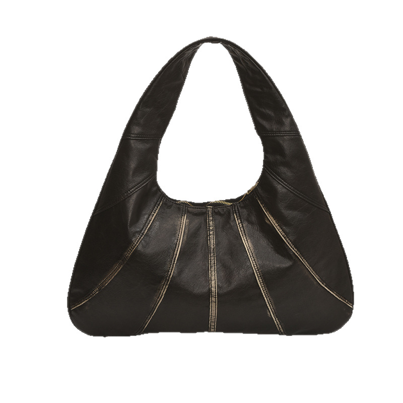 Cross-border 2025 New retro and fashionable large-capacity underarm bag for women, simple and elegant, casual and personalized single-shoulder bag Item Picture