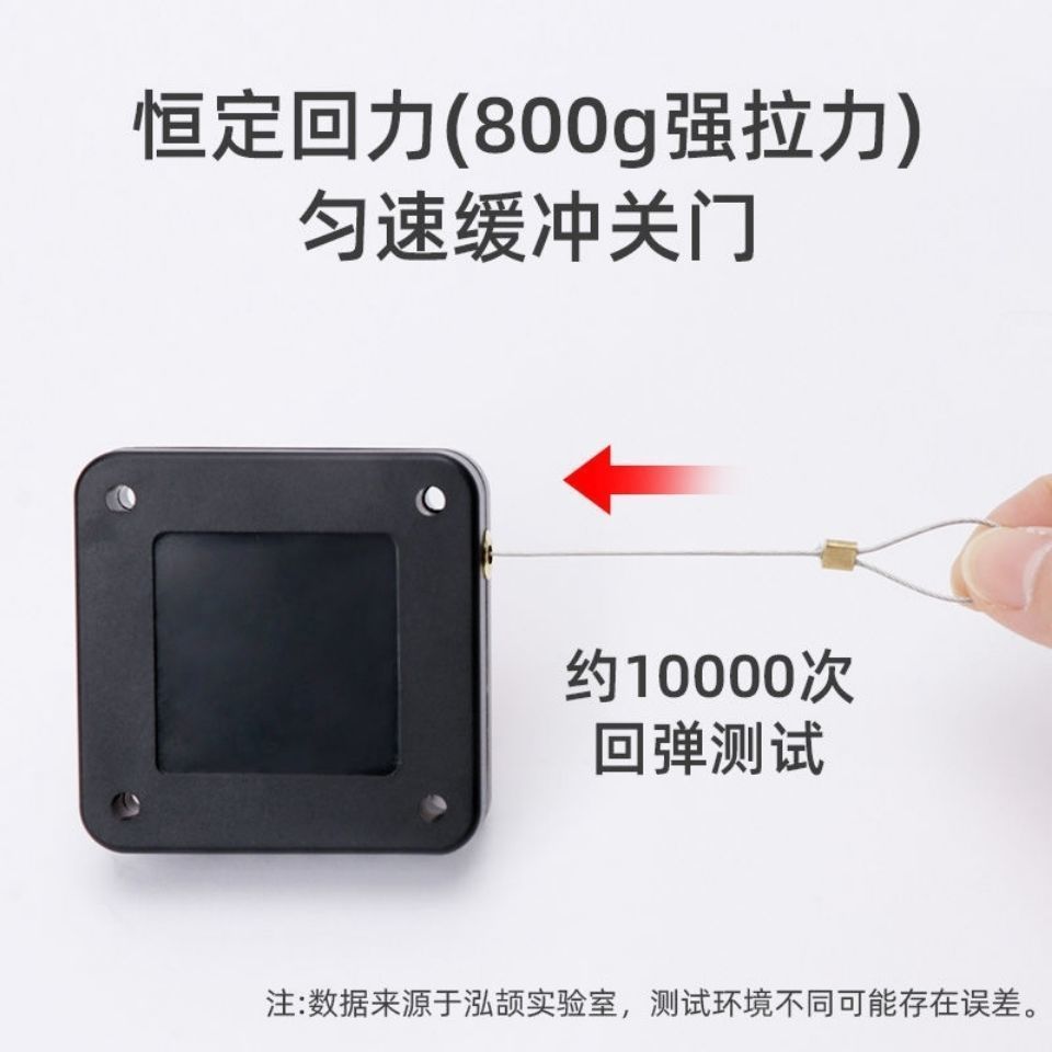 The hole-free drawstring door closer, buffer, silent and rebound device, an automatic door closing and sliding door for home use Specification drawing