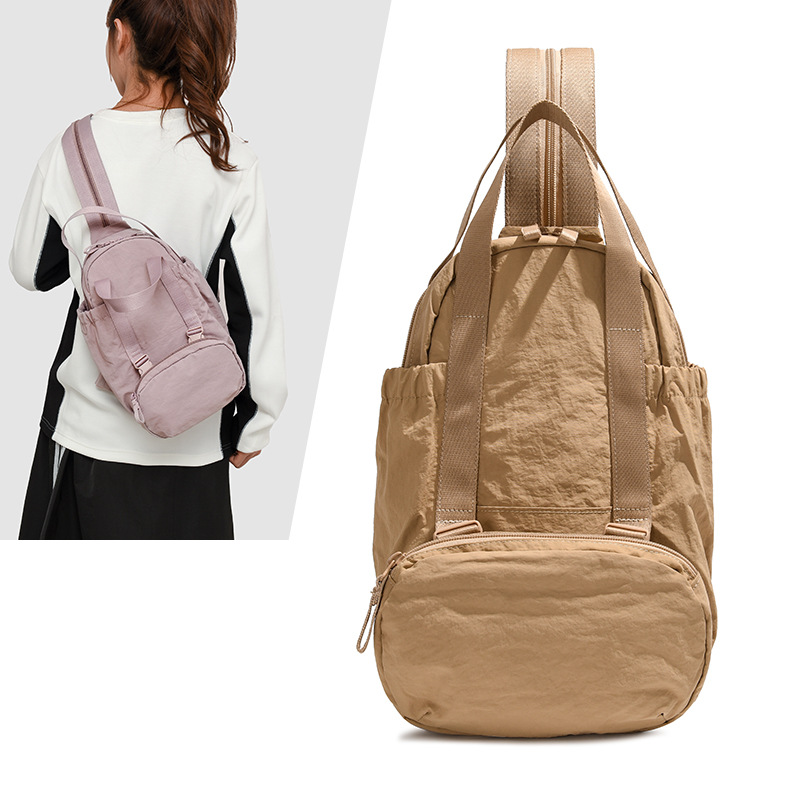 2024 New women's multi-purpose outdoor backpack for sports and fitness, lightweight crossbody bag, three-in-one backpack details Picture