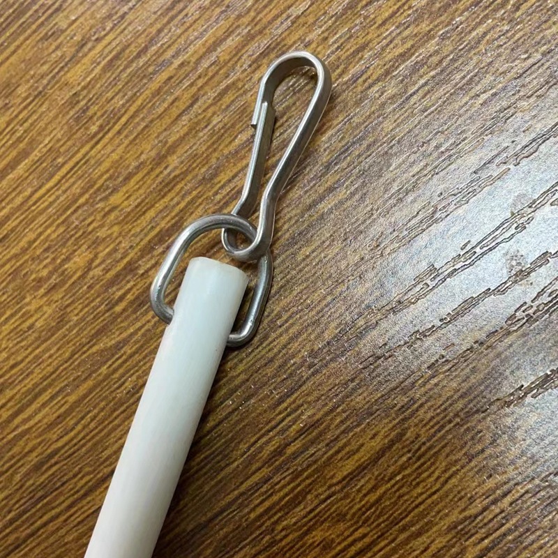 Cross-border 17-inch transparent/white curtain pull rod, Venetian blind control rod pull rod, acrylic dimming rod Specification drawing
