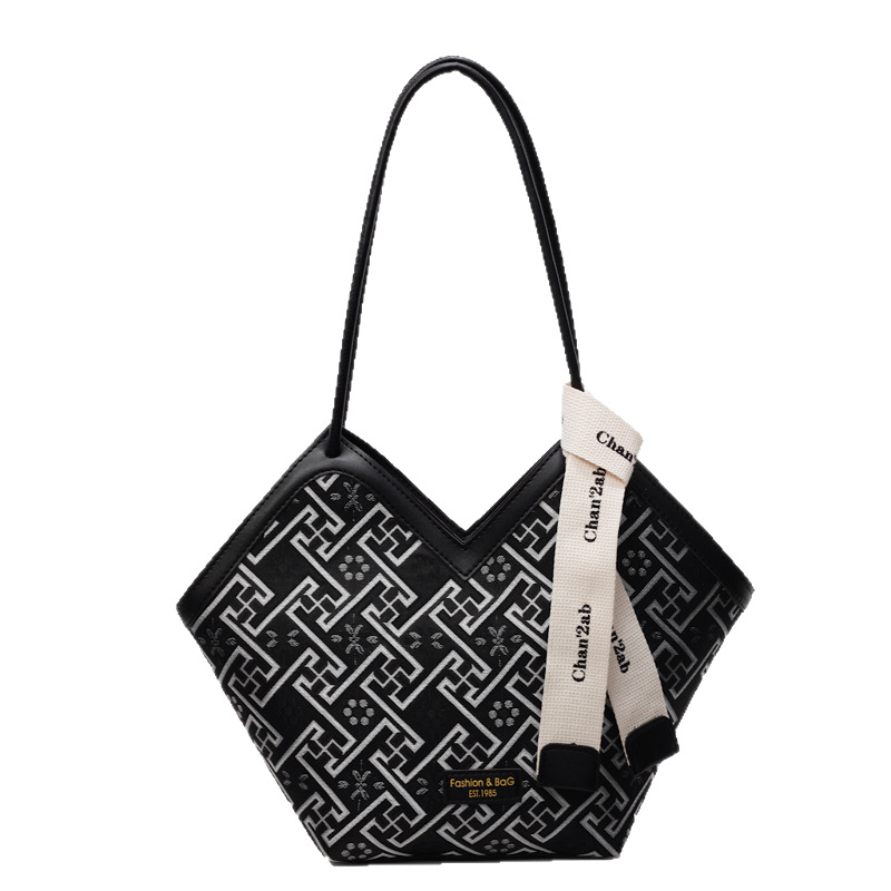 High-end, simple and trendy, large-capacity tote bag for women, new summer 2025, fashionable single-shoulder underarm bag for commuting to work Item Picture