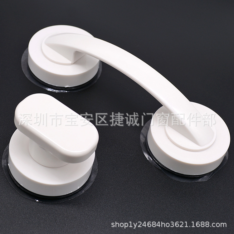 Glass door small handle, no need for drilling, adhesive handle, powerful suction cup, labor-saving, cabinet, refrigerator, sliding furniture handle details Picture