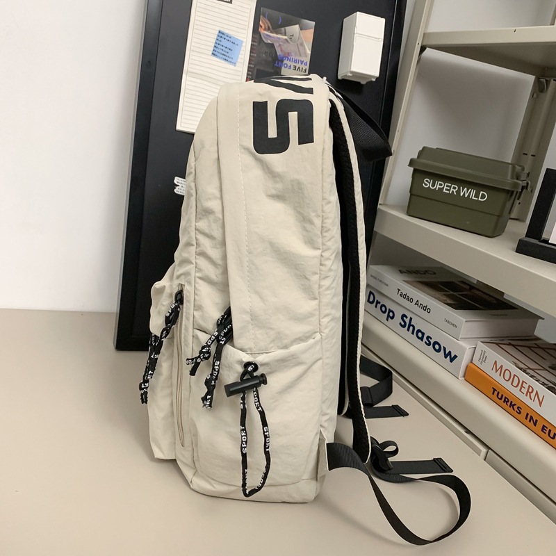 Korean version of ins large-capacity junior high school schoolbag, casual, versatile and fashionable, lightweight backpack for male and female college students Specification drawing