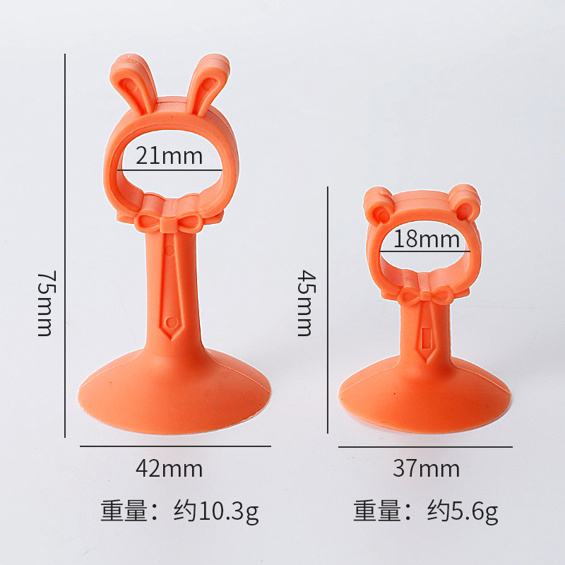 (Patent) Creative silicone door stop without drilling, anti-collision door stop, bathroom door stop, home use behind the door full figure