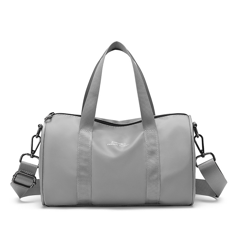 Cross-border large-capacity leisure travel bag, solid color single-shoulder handbag, trendy men's and women's casual and personalized storage crossbody bag Item Picture
