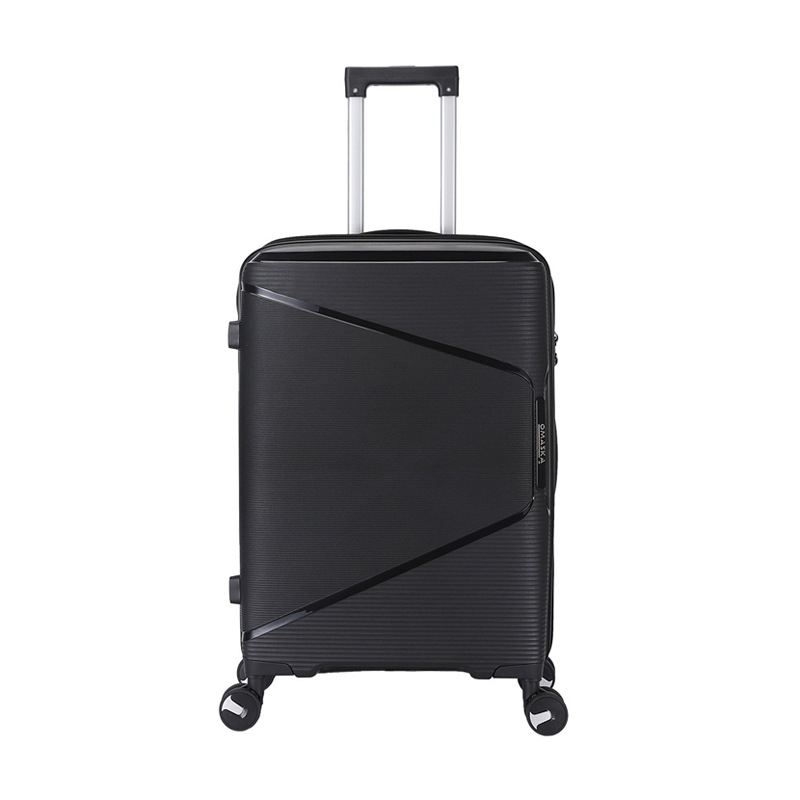 Cross-border simple and lightweight trolley case, pp three-piece set, swivel wheel travel case, large-capacity luggage for leisure travel Item Picture