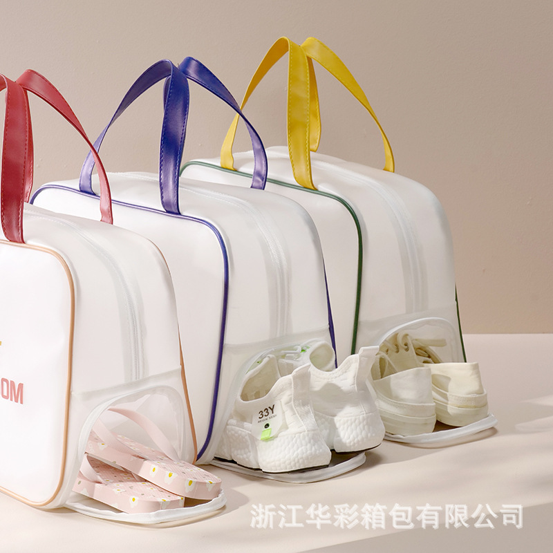Wholesale manufacturer of swimming bags with dry and wet separation, large-capacity hand-held toiletry bags, waterproof portable bathing and fitness storage bags details Picture