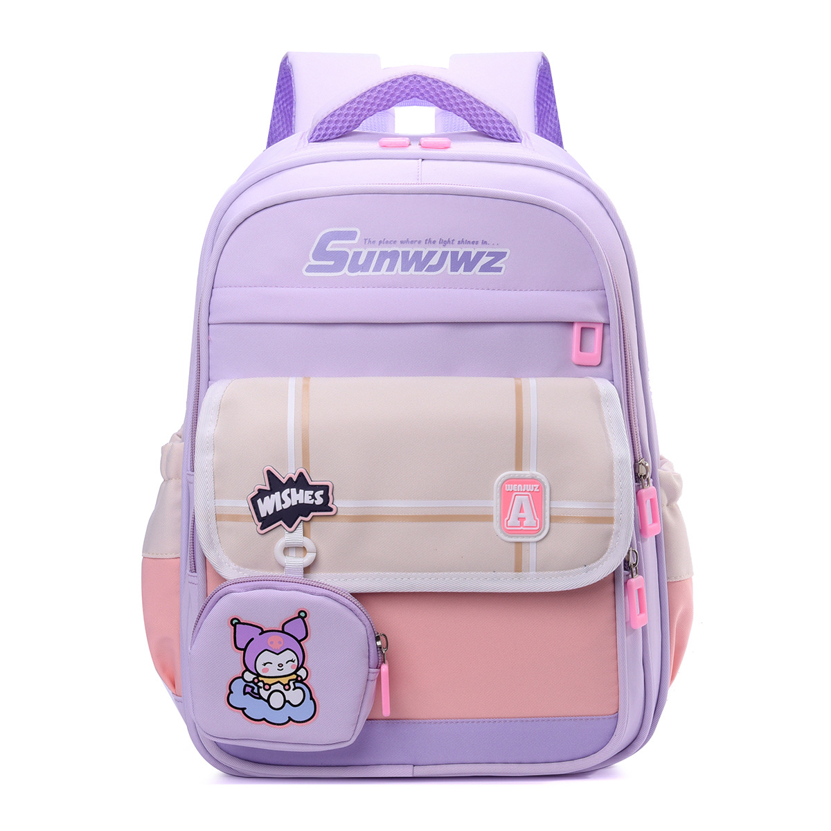 Backpack for primary school students, children, girls and boys, lightweight and load-reducing, large capacity, 1-2 grade Korean version backrest bag, backpack Item Picture