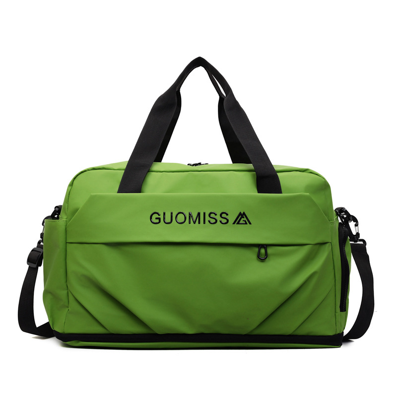 Fitness bag with dry and wet separation, yoga bag, handbag, independent shoe compartment, storage bag, and expandable luggage bag for travel and business trips Item Picture