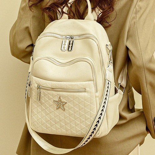 The new women's backpack, the five-pointed star crossbody bag, is simple, versatile, fashionable, niche, high-end and high-quality casual single-shoulder bag Application Scenario