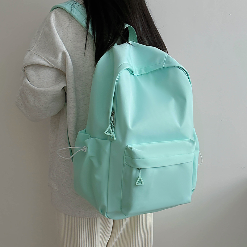 Forest-style, fresh and sweet girl backpack, high appearance level, large-capacity schoolbag, lightweight backpack for girls, middle and primary school students details Picture