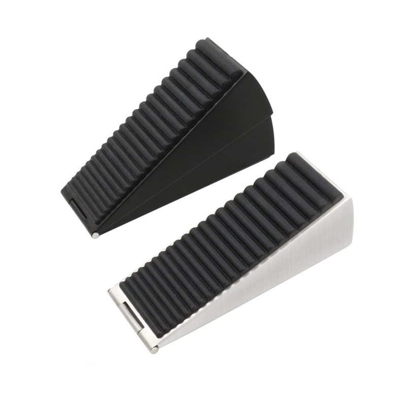Double-sided rubber movable door stopper, no need for drilling, adjustable safety anti-collision door stop Item Picture