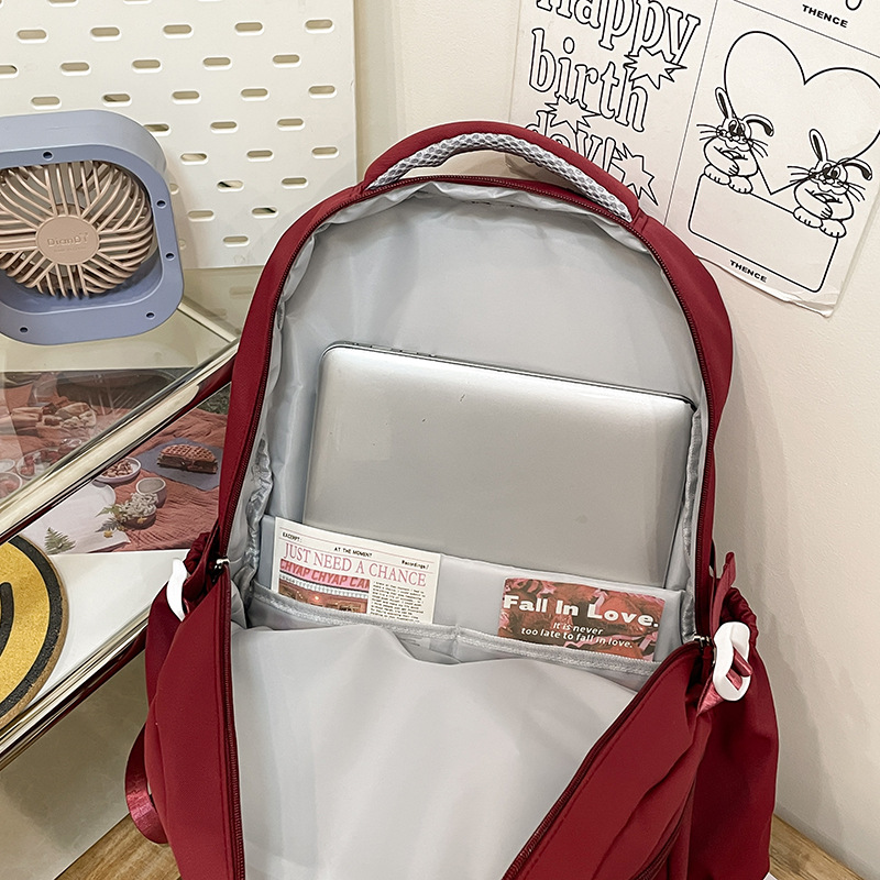 A large-capacity schoolbag in the style of a girls' academy, a lightweight and versatile forest-themed backpack for junior high school students in the Korean style of Instagram, and a travel backpack Application Scenario