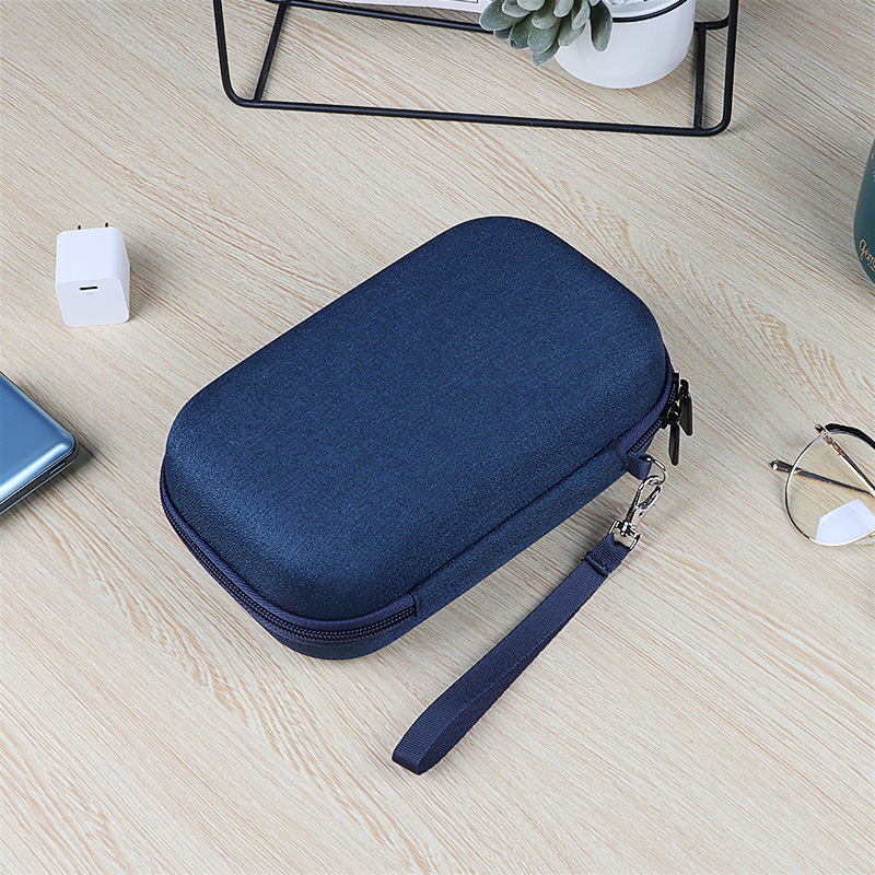 Double-layer portable hard drive storage bag, data cable, USB flash drive, power bank, digital storage box, EVA hard shell, shockproof and drop-resistant Application Scenario