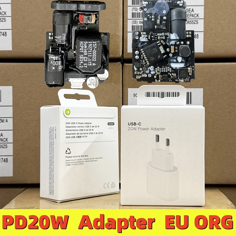The 20W European standard charger for Apple is compatible with the iPhone 15/16pm fast charging head and 14/13pm fast charging ORG adapter full figure