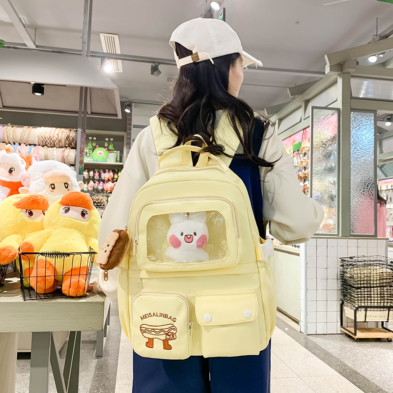 Schoolbag for female students, Korean version of female forest style, high appearance level, large capacity, durable backpack, backpack for primary school, junior high school and senior high school girls details Picture