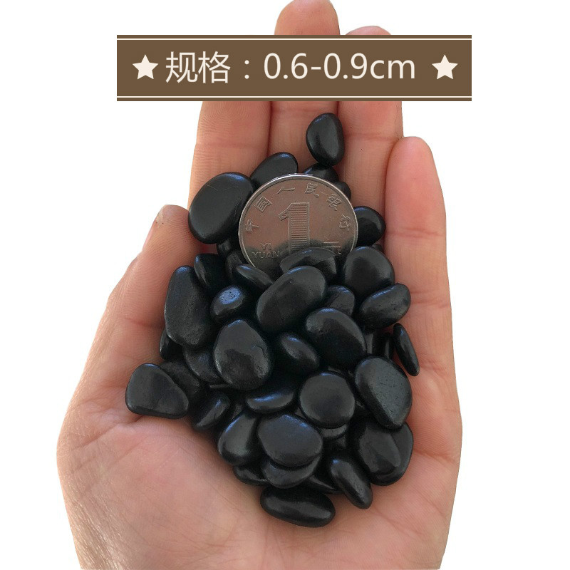 Small black stone, rain flower stone, pebble, flower pot, garden fish tank, decorative pebble, floor decoration, garden landscape stone Application Scenario