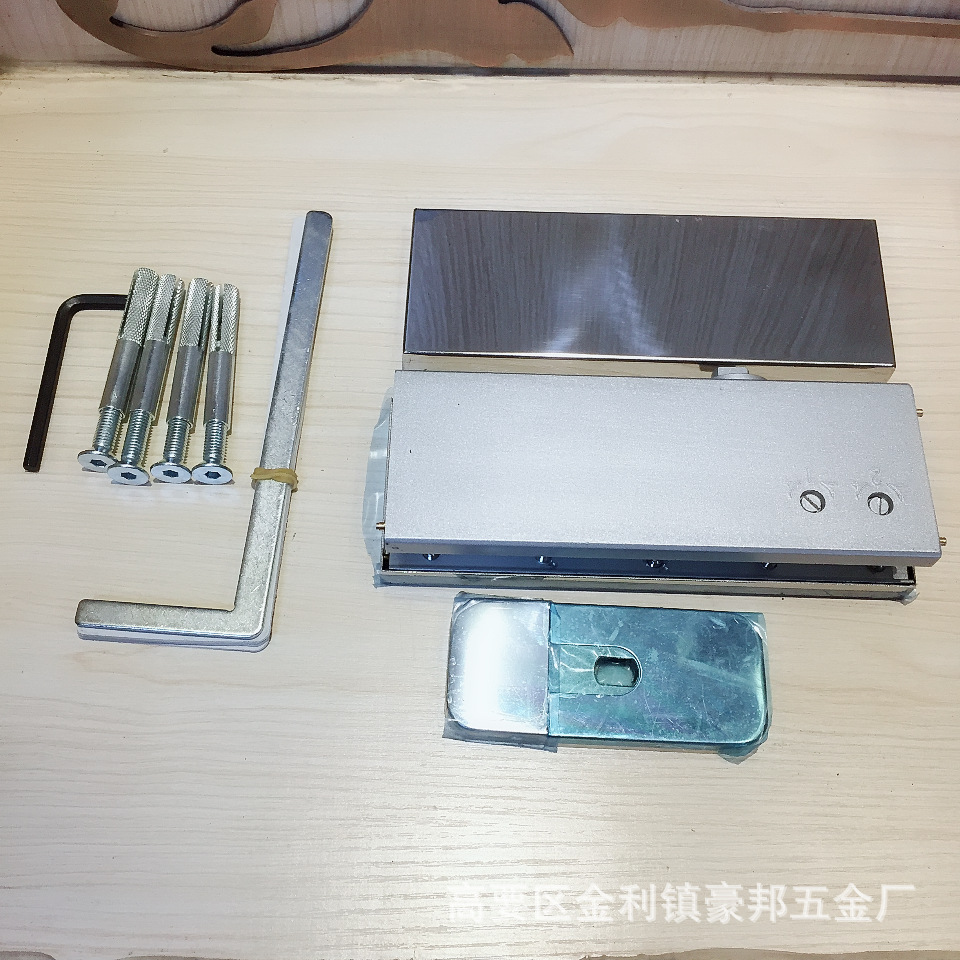 Load-bearing capacity 100KG NON-Dig Floor Spring Clamp glass door hinge details Picture