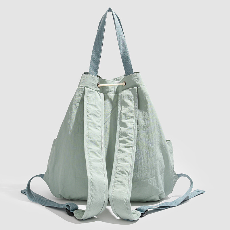 A versatile and fashionable drawstring backpack for women, a new 2024 niche casual Instagram simple commuting bag, a lightweight small bag Specification drawing