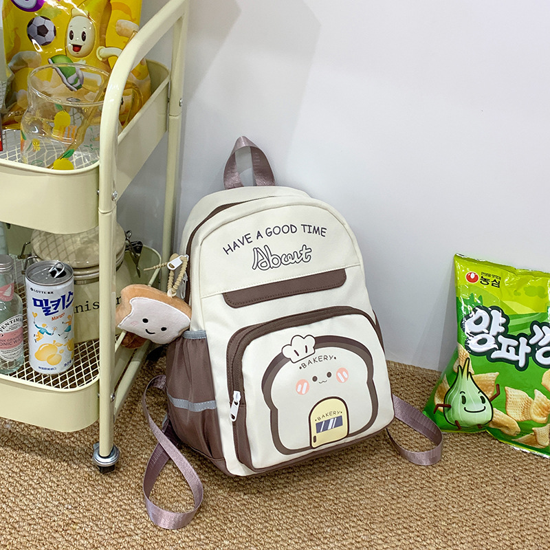 A new high-appearation-level schoolbag for primary school girls, a study bag for girls, a backpack for reducing the burden on girls, and a casual and lightweight children's backpack details Picture