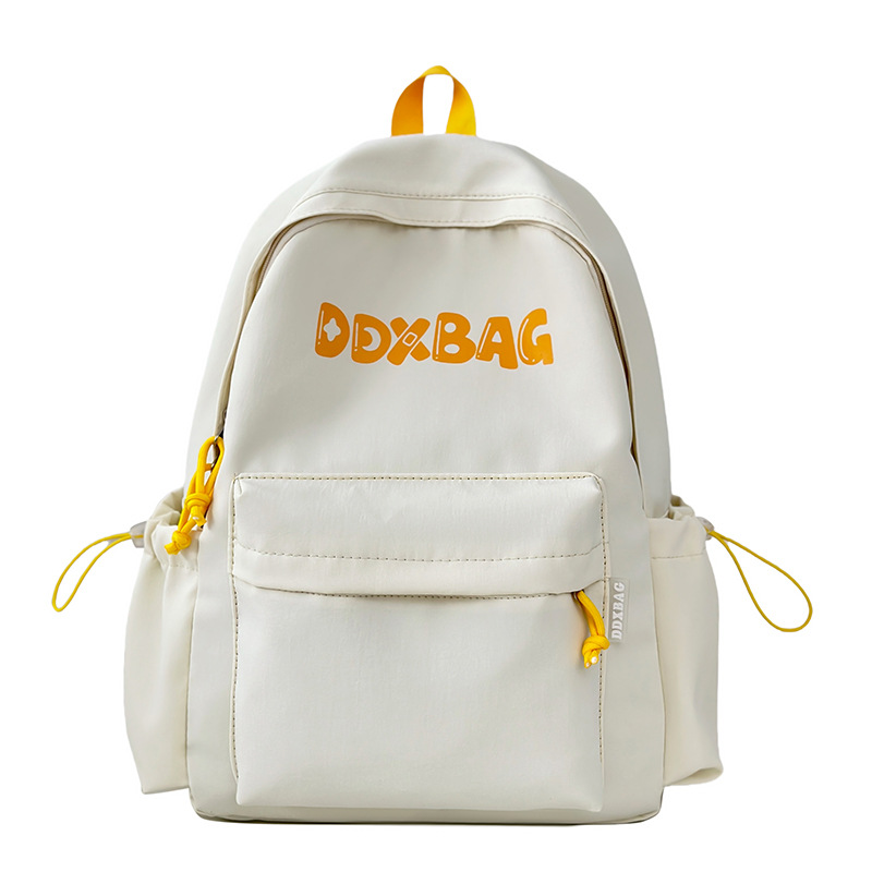 American-style retro schoolbags, large-capacity backpacks for junior high school girls, lightweight backpacks for high school and college students, and small-sized backpacks Item Picture