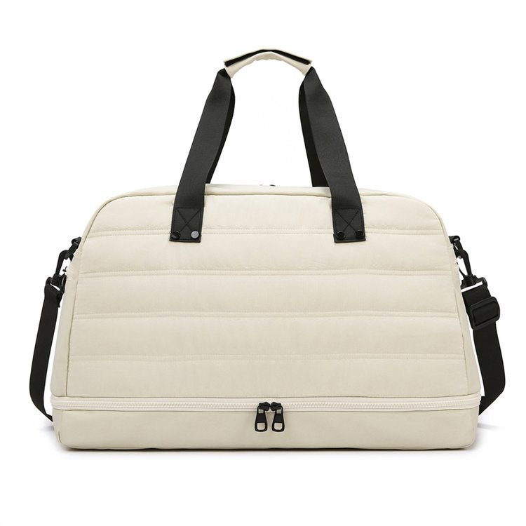 Korean-style fashionable lightweight yoga exercise bag, women's portable travel bag for going out, independent shoe compartment swimming and fitness bag Item Picture