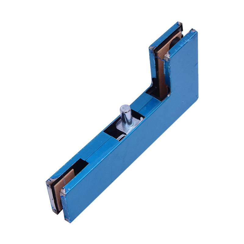 The manufacturer supplies stainless steel frameless glass door floor spring door clamp accessories, curved clamps, 4MM seven-shaped clamps and floor springs Item Picture