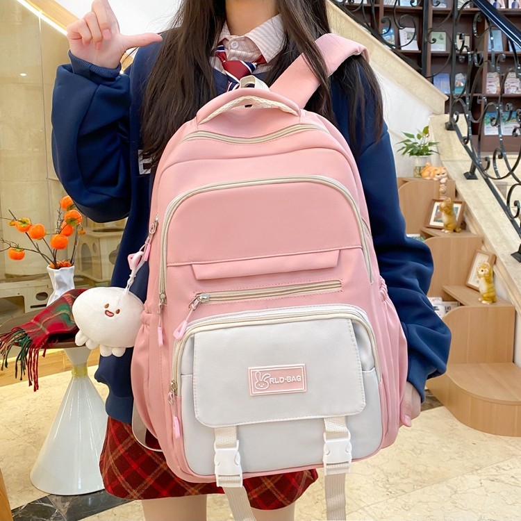 New high-appearancy-level cute student schoolbags, large-capacity multi-color backpacks for girls, and high school student backpacks for cross-border wholesale Specification drawing