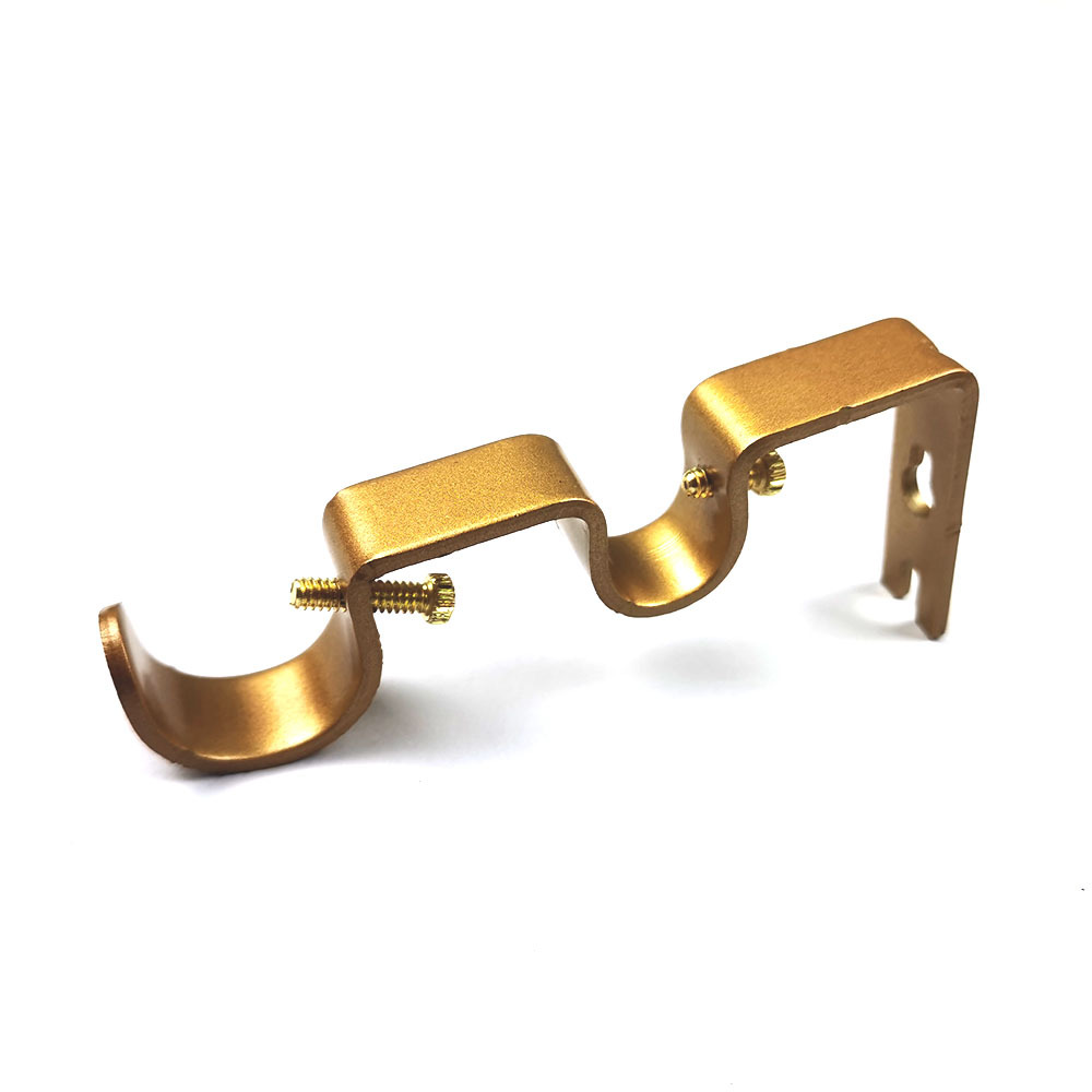 Modern and simple Roman pole curtain rod accessories, double-pole bracket base support frame, double-pole bracket Application Scenario
