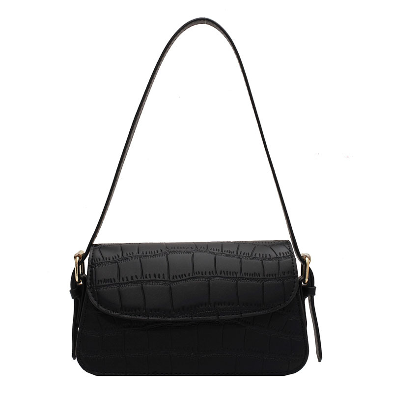 A new 2023 trendy and fashionable crocodile pattern single-shoulder underarm bag for women, a retro and versatile crossbody bag Item Picture