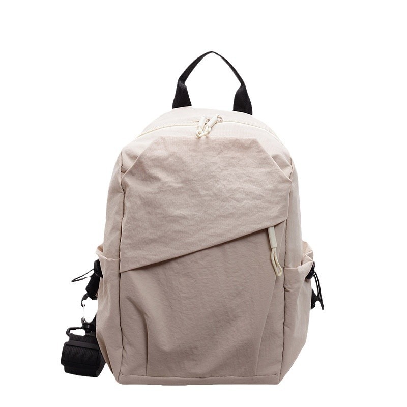 Solid-color backpack crossbody bag for men and women, light, simple, casual and fashionable new couple single-shoulder chest bag, trendy Item Picture