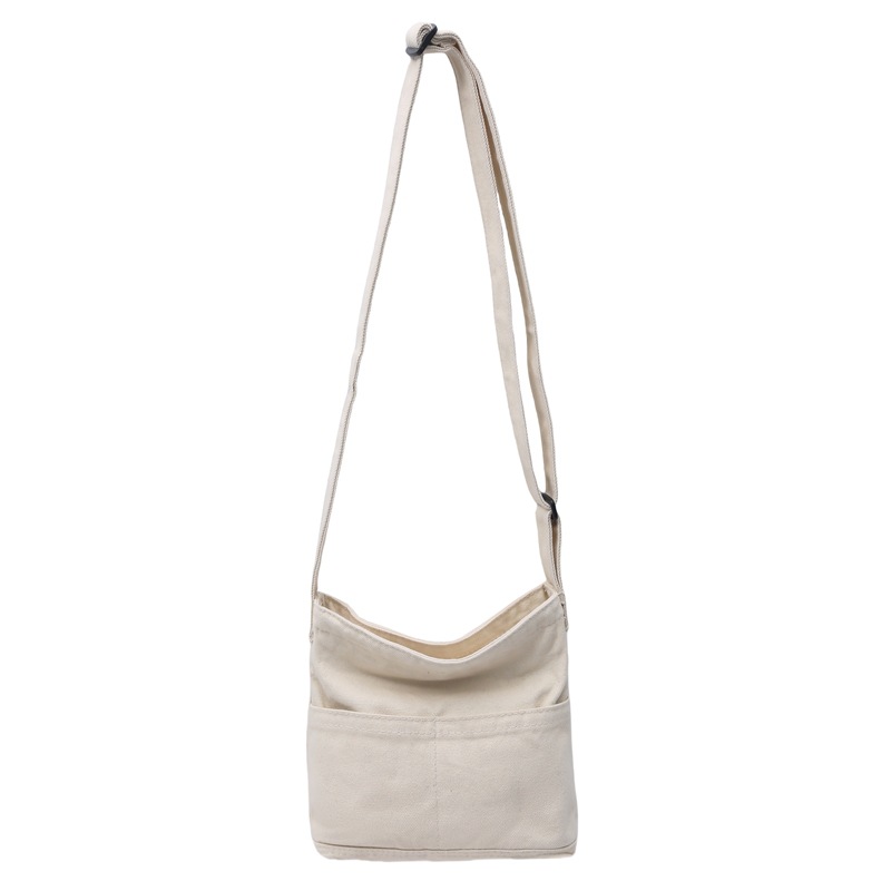 Japanese-style washed canvas crossbody bag 2025 new style ins casual, artistic and retro single-shoulder bag with large capacity tote bag Item Picture