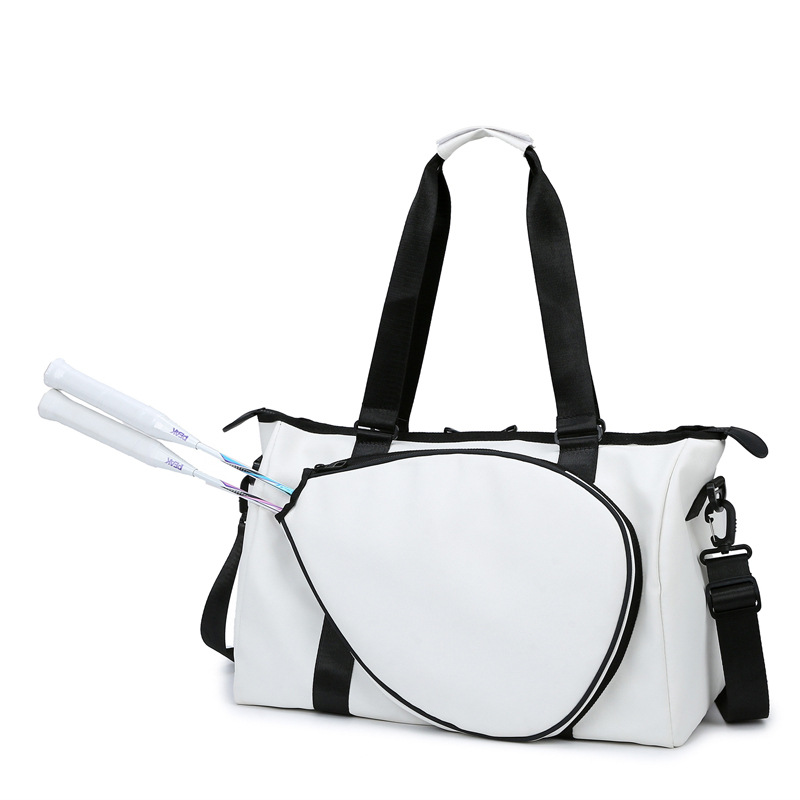 Badminton racket bag, large-capacity women's crossbody sportswear, tennis bag, dry and wet separated hand-held sports and fitness bag full figure